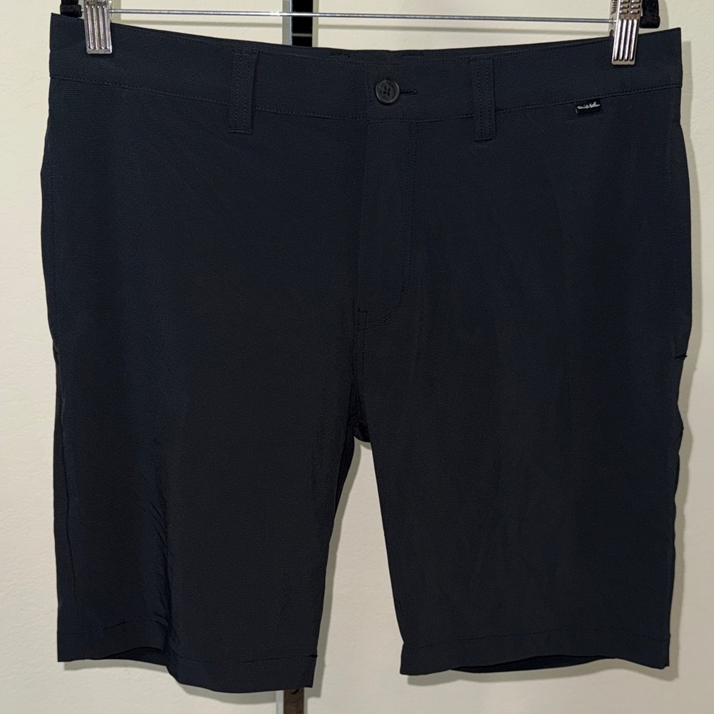 Travis Mathew Navy Flat Front Shorts